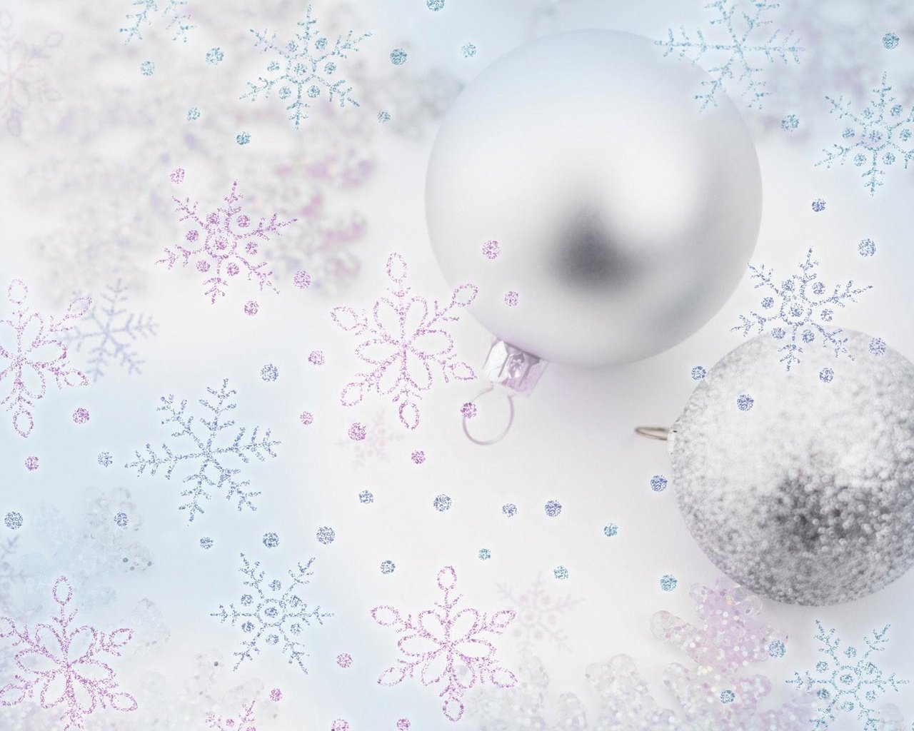 Обои новый год, зима, снежинки, шарики, new year, winter, snowflakes, balls разрешение 1920x1200 Загрузить