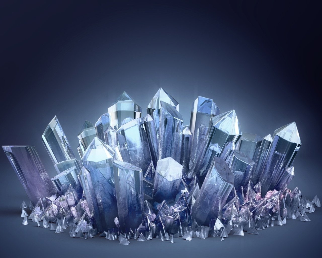 Обои синий, кристаллы, blue, crystals разрешение 1920x1200 Загрузить