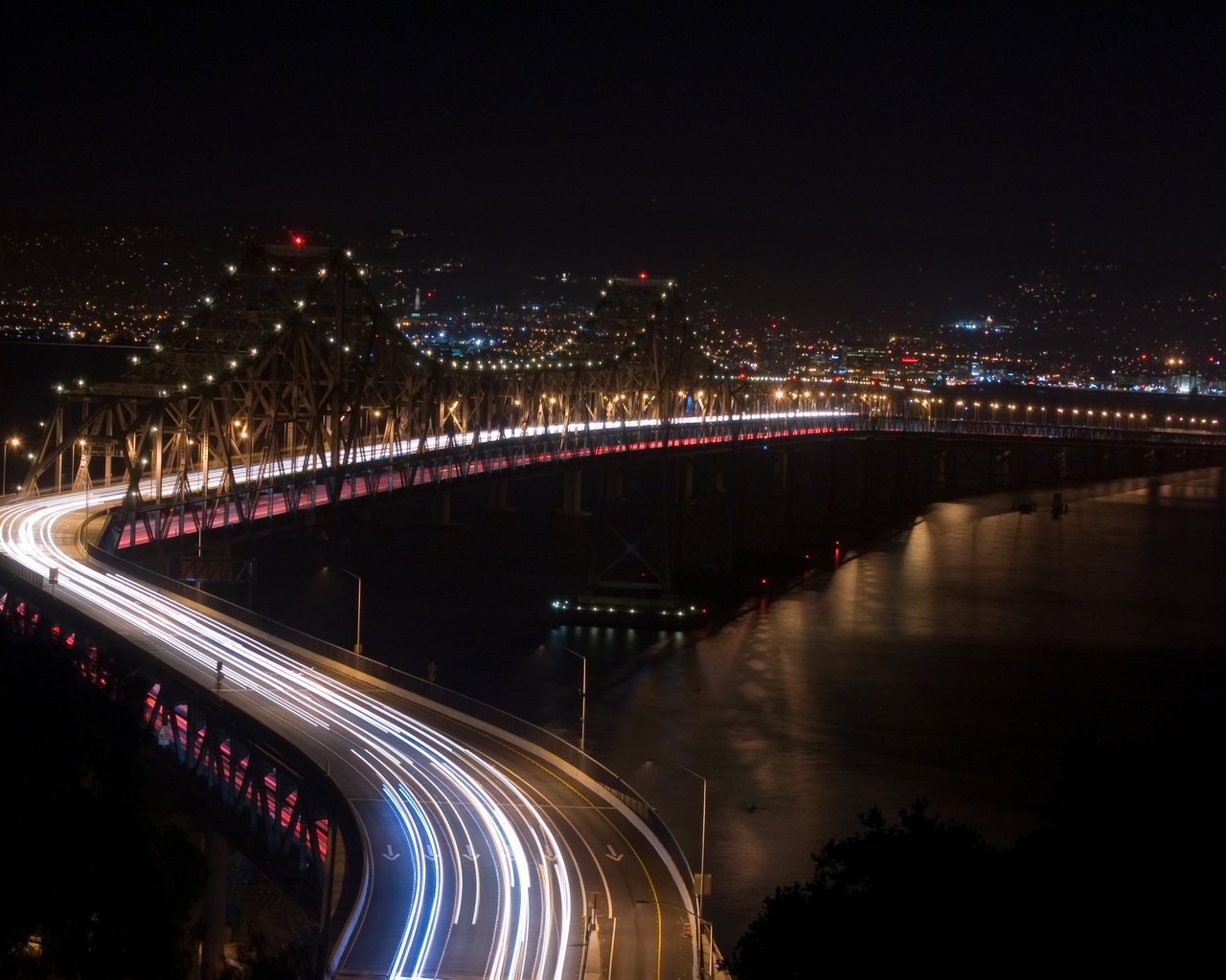 Обои дорога, ночь, река, мост, road, night, river, bridge разрешение 3008x2000 Загрузить