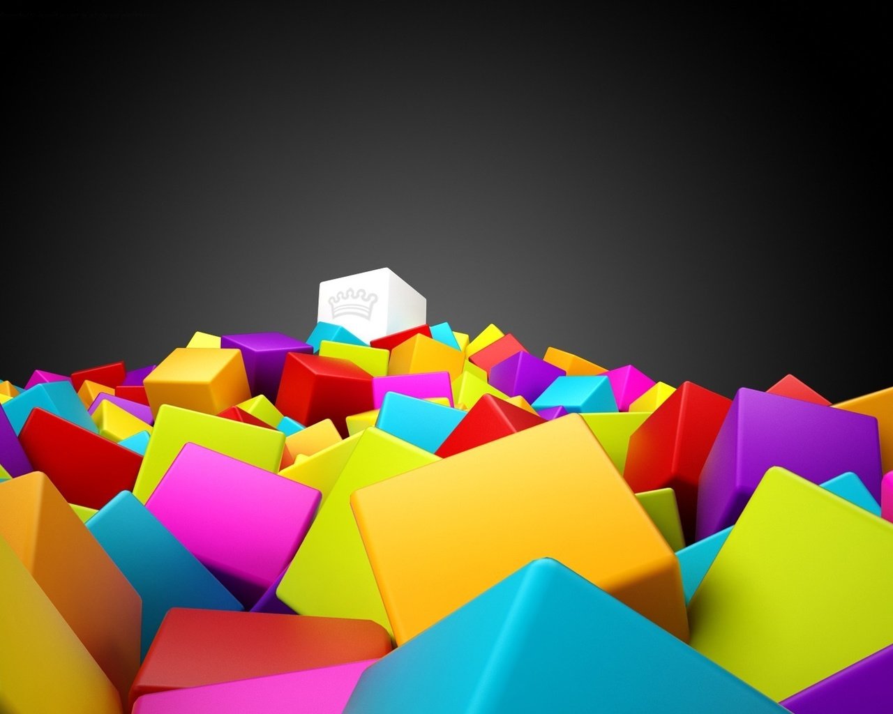 Обои разноцветные, цвет, кубики, корона, colorful, color, cubes, crown разрешение 1920x1200 Загрузить