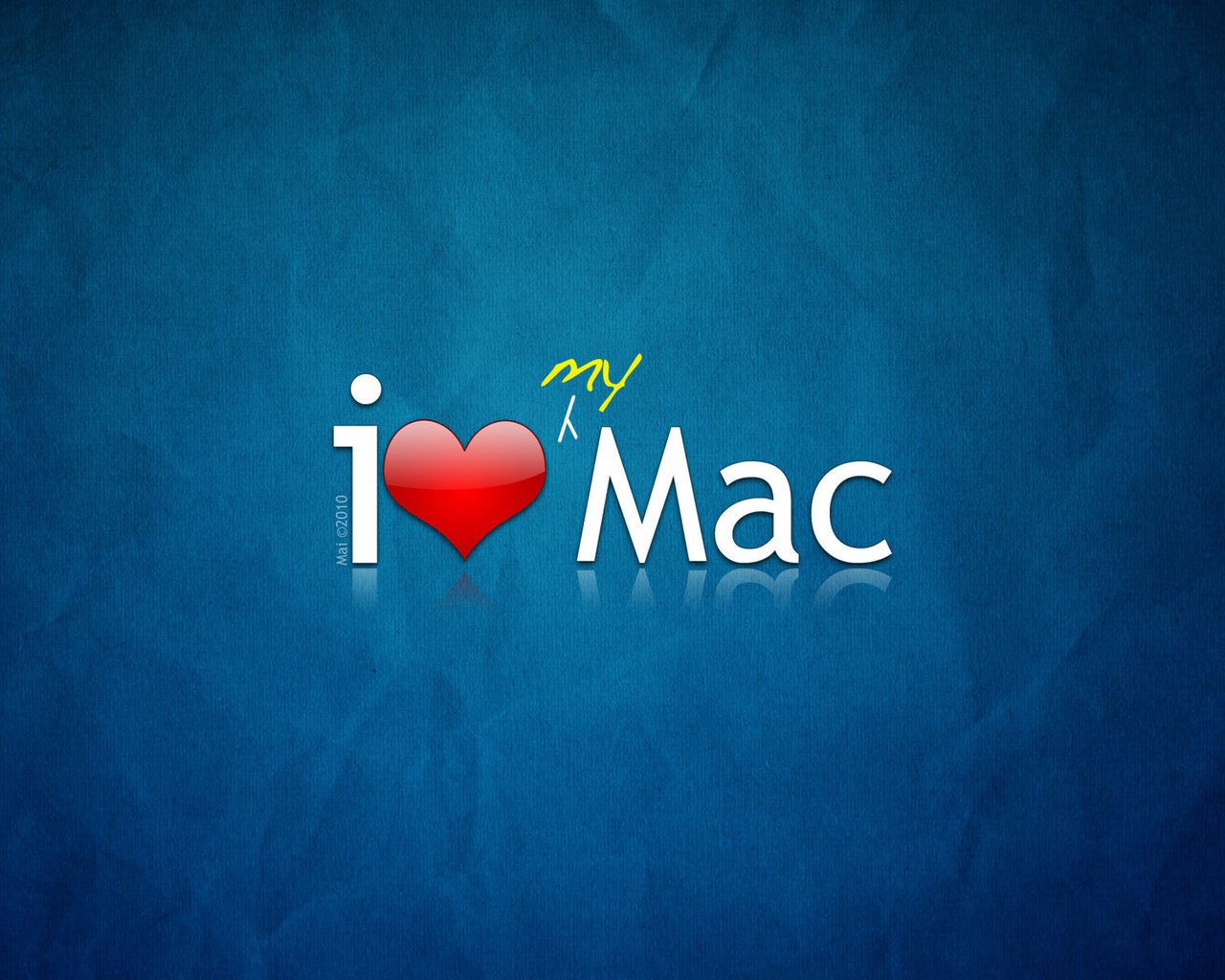 Обои i love mac разрешение 1920x1200 Загрузить