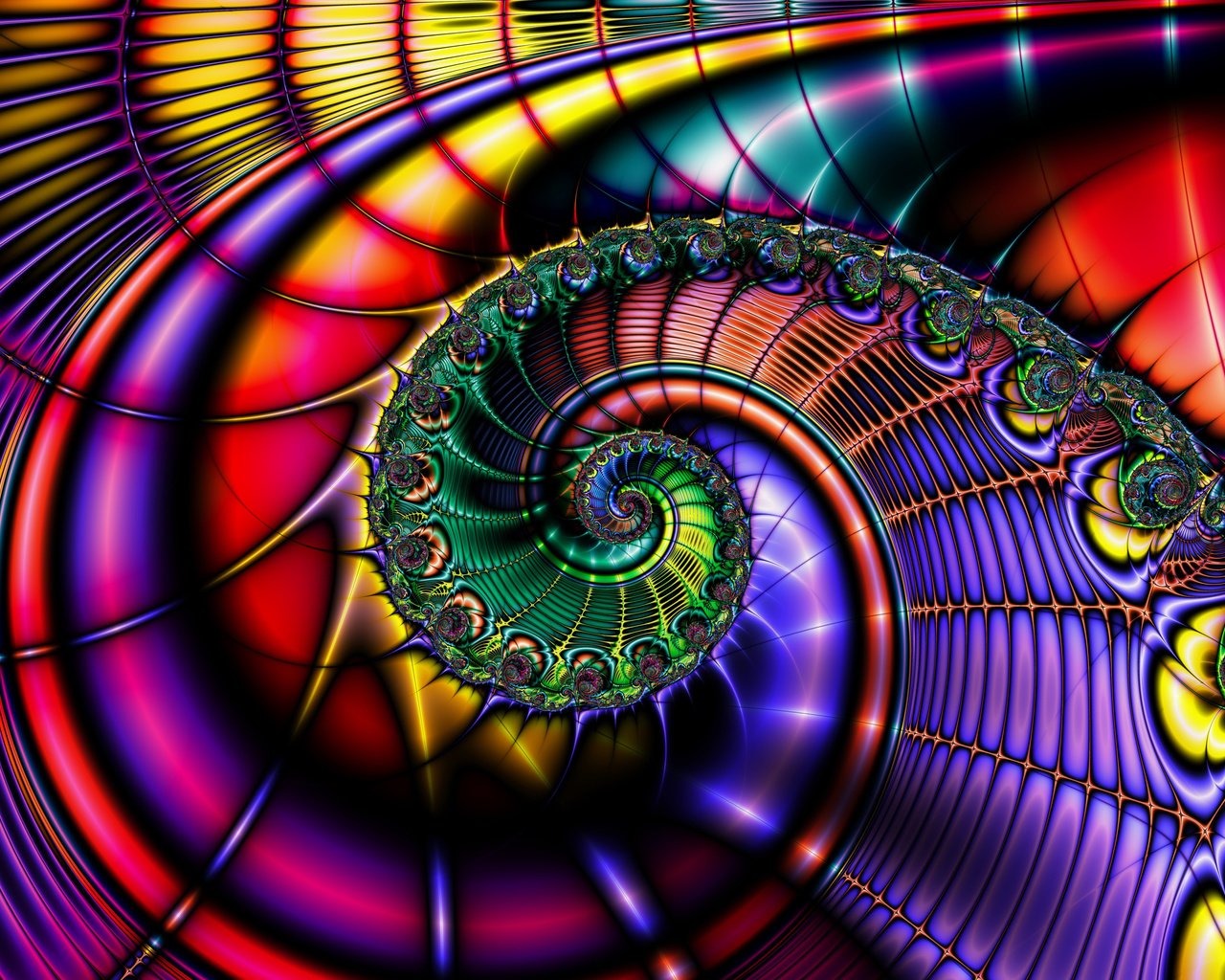 Обои узор, цвет, спираль, фрактал, pattern, color, spiral, fractal разрешение 3200x2400 Загрузить