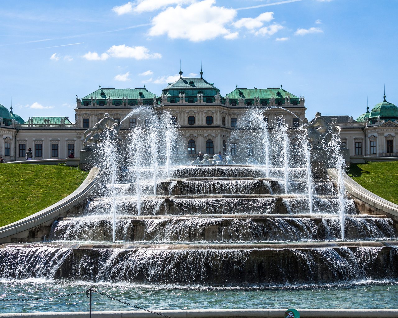 Обои парк, австрия, фонтан, дворец, вена, бельведер, park, austria, fountain, palace, vienna, belvedere разрешение 2048x1310 Загрузить