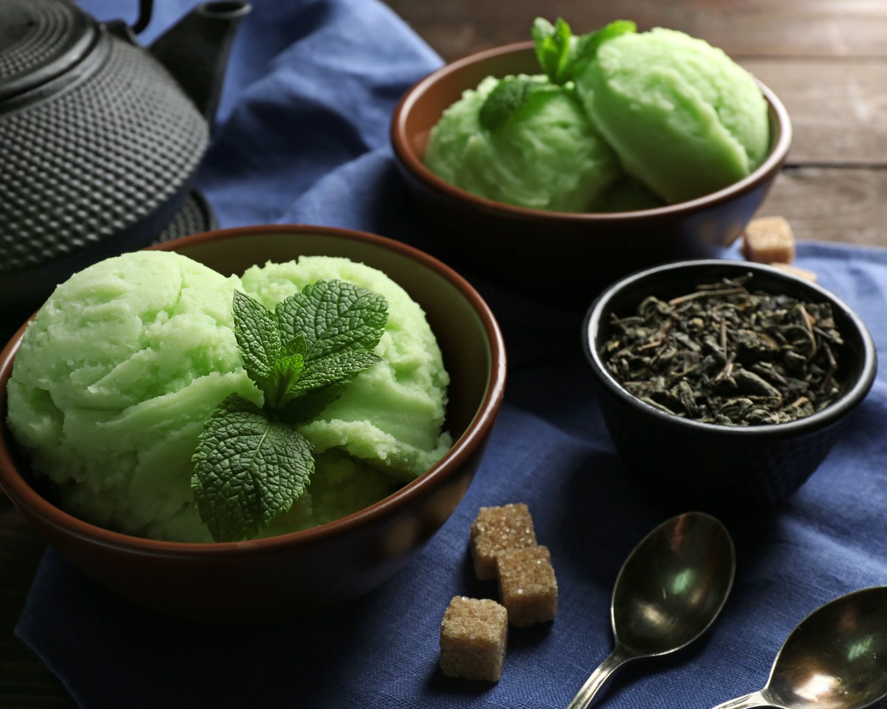 Обои мороженое, чай, мороженное, десерт, зеленый чай, грин, ice cream, tea, dessert, green tea, green разрешение 5760x3840 Загрузить