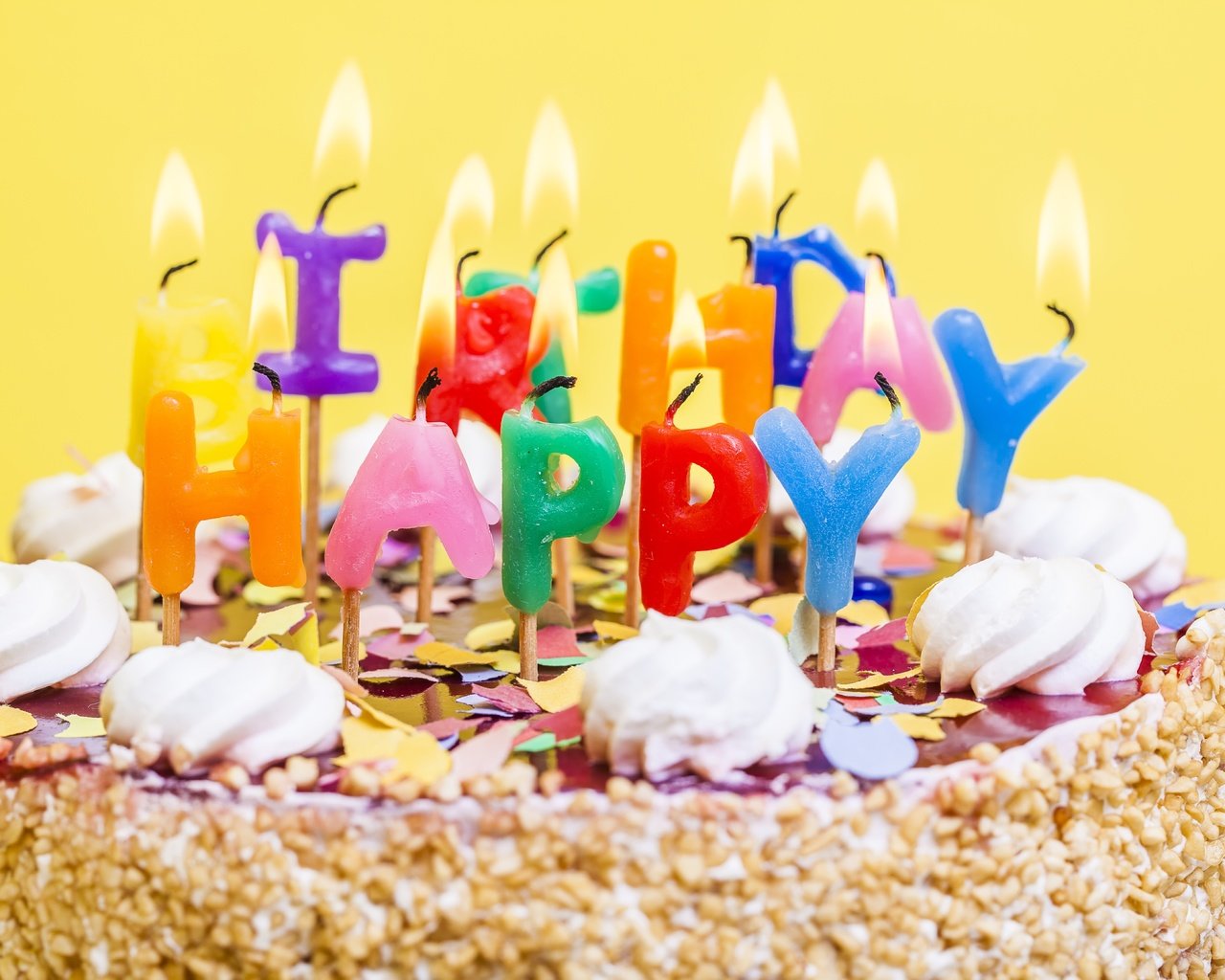 Обои свечи, сладкое, день рождения, торт, десерт, крем, candles, sweet, birthday, cake, dessert, cream разрешение 6960x4640 Загрузить