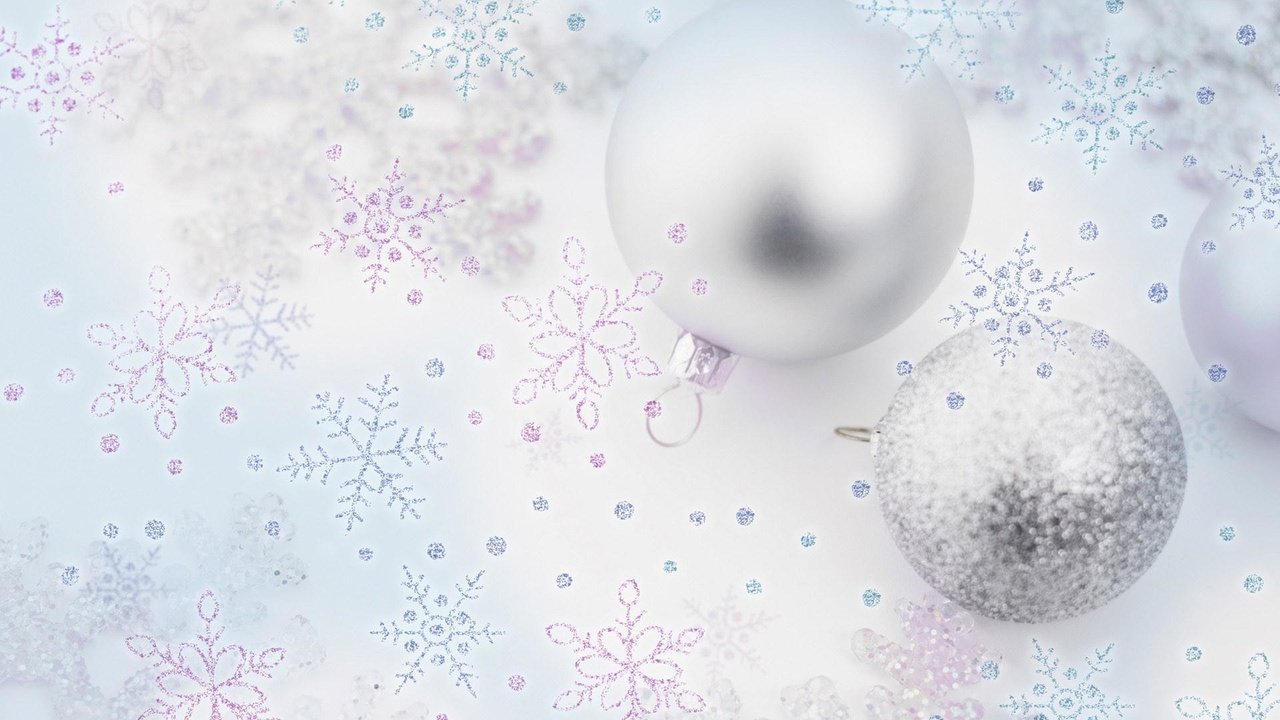 Обои новый год, зима, снежинки, шарики, new year, winter, snowflakes, balls разрешение 1920x1200 Загрузить