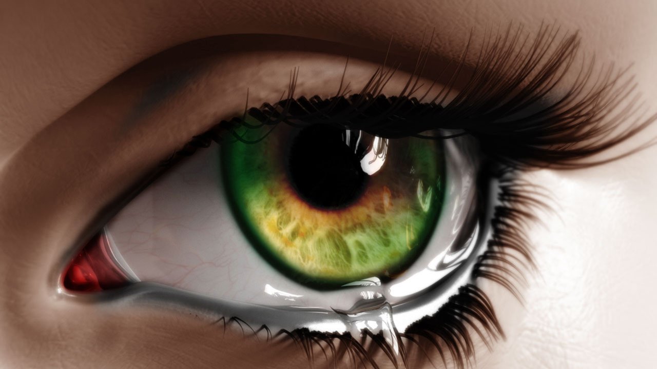 Обои рисунок, глаз, ресницы, слеза, figure, eyes, eyelashes, tear разрешение 2560x1600 Загрузить