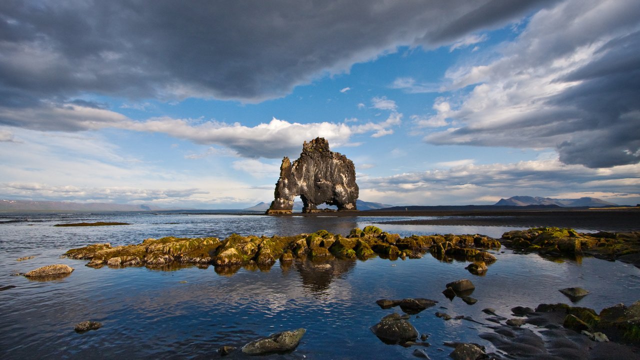 Обои камни, скала, горизонт, побережье, арки, stones, rock, horizon, coast, arch разрешение 3842x2497 Загрузить