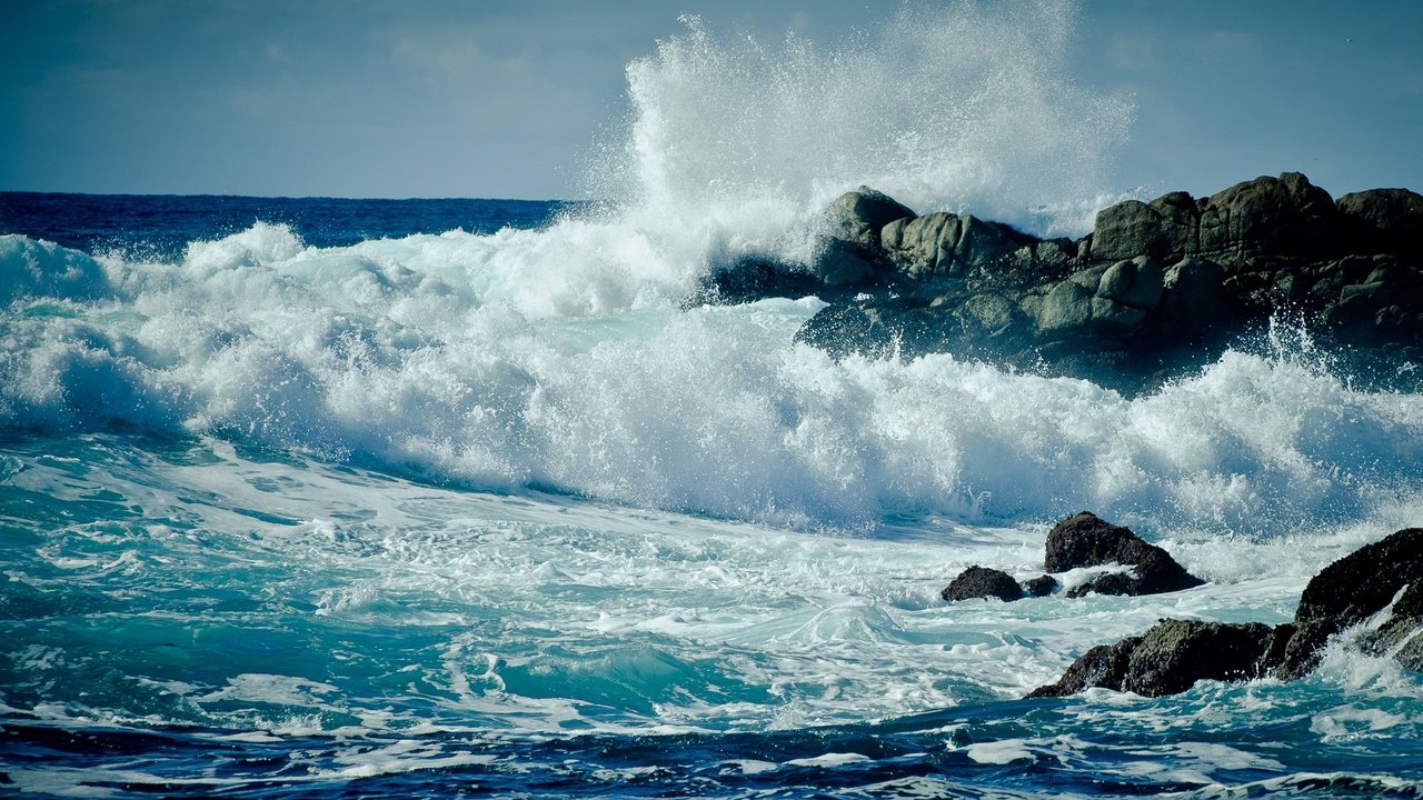 Обои вода, шторм, скалы, пена, природа, волны, море, брызги, океан, сша, water, storm, rocks, foam, nature, wave, sea, squirt, the ocean, usa разрешение 1920x1080 Загрузить