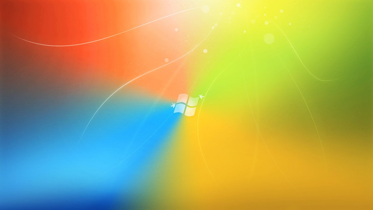 Обои абстрактный разноцветный фон с лого windows, abstract colorful background with windows logo разрешение 1920x1080 Загрузить
