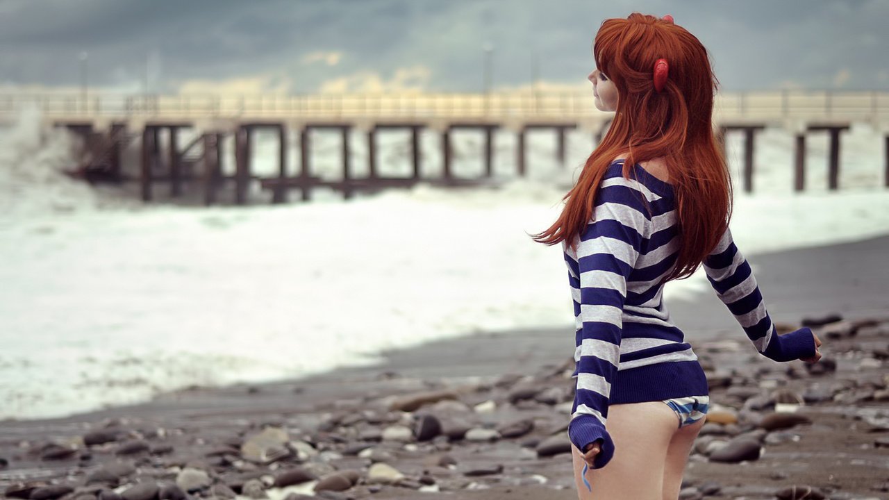 Обои море, пляж, пирс, рыжеволосая, девущка, sea, beach, pierce, redhead, devuschka разрешение 1920x1293 Загрузить