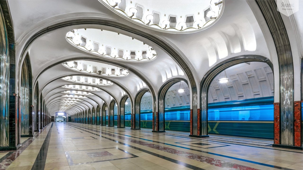 Обои москва, метро, маяковская, железнодорожная станция, moscow, metro, mayakovskaya разрешение 1920x1080 Загрузить