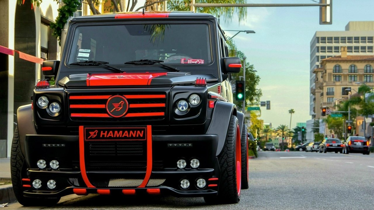 Обои автомобили, mercedes-benz g55 amg by hamann, mercedes- benz g55 amg от hamann, cars, mercedes - benz g55 amg from hamann разрешение 1920x1080 Загрузить