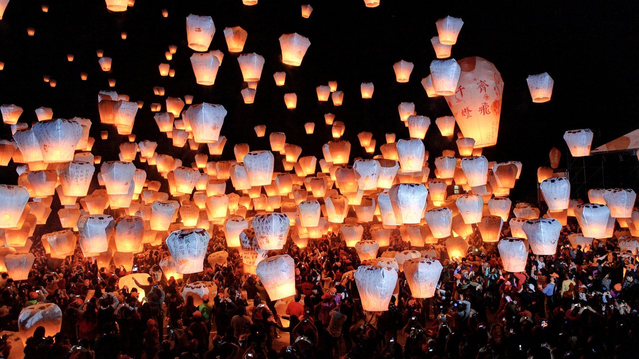 Обои тайвань, skylantern, фестиваль, taiwan, festival разрешение 1920x1080 Загрузить