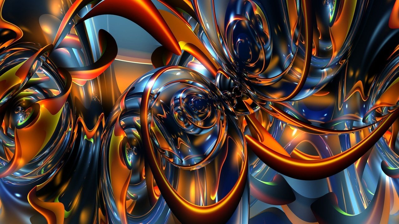 Обои абстракция, линии, узор, фрактал, 3д, abstraction, line, pattern, fractal, 3d разрешение 1920x1200 Загрузить