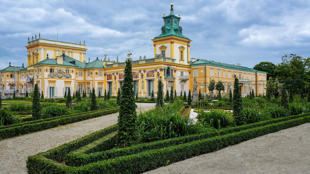 Обои сад, дворец, варшава, garden, palace, warsaw разрешение 2048x1361 Загрузить