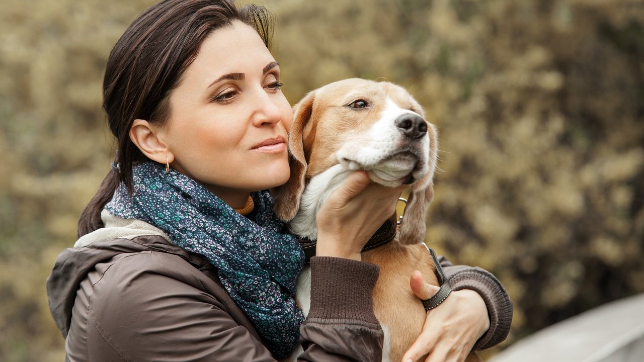 Обои девушка, фон, брюнетка, собака, куртка, платок, боке, бигль, girl, background, brunette, dog, jacket, shawl, bokeh, beagle разрешение 3000x2091 Загрузить