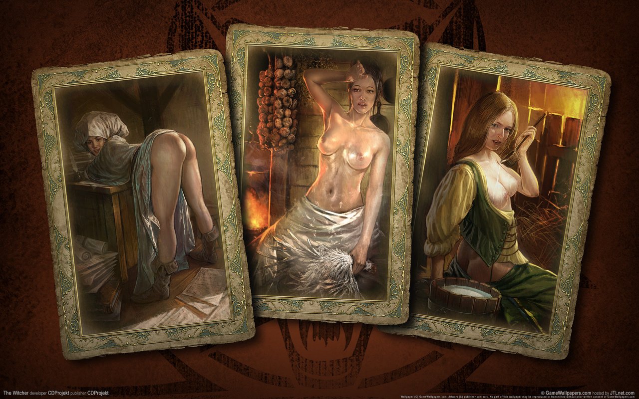 Обои карты, девушки, ведьмак, card, girls, the witcher разрешение 1920x1200 Загрузить