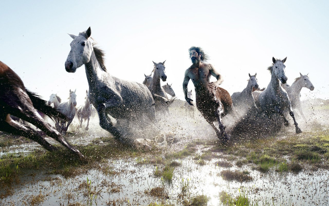 Обои лошади, бег, кентавр, horse, running, centaur разрешение 1920x1200 Загрузить