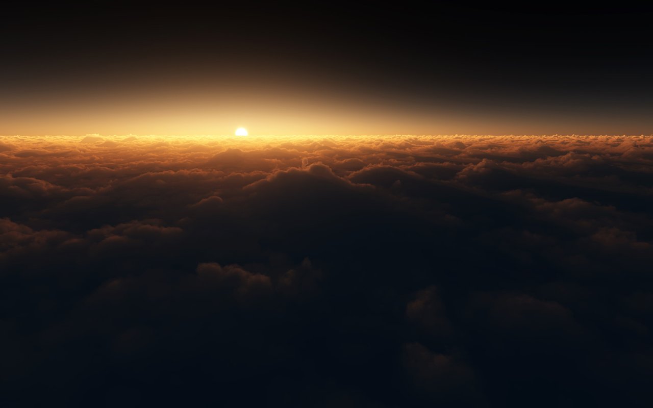 Обои облака, солнце, shifted reality, spectral, clouds, the sun разрешение 2560x1600 Загрузить