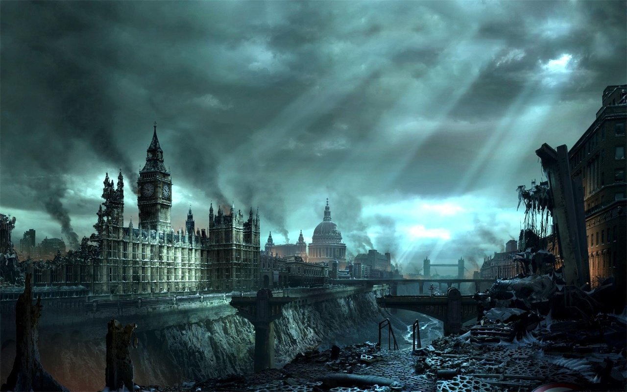 Обои лондон, hellgate london, конец, света, london, the end, light разрешение 1920x1200 Загрузить