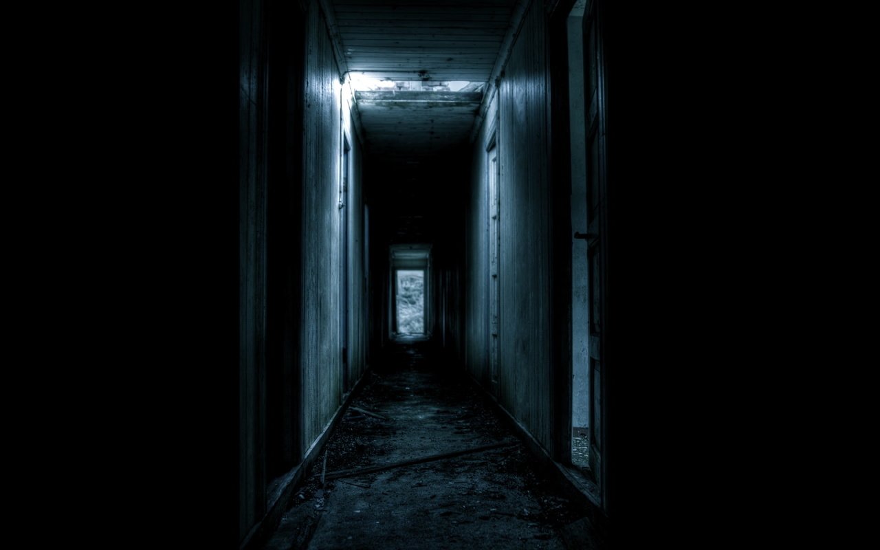 Обои развалины, темнота, коридор, двери, мрачно, the ruins, darkness, corridor, door, gloomy разрешение 1920x1200 Загрузить