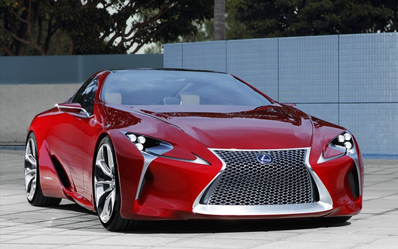 Обои машина, красная, лексус, lf-lc sports coupe concept, machine, red, lexus разрешение 1920x1200 Загрузить