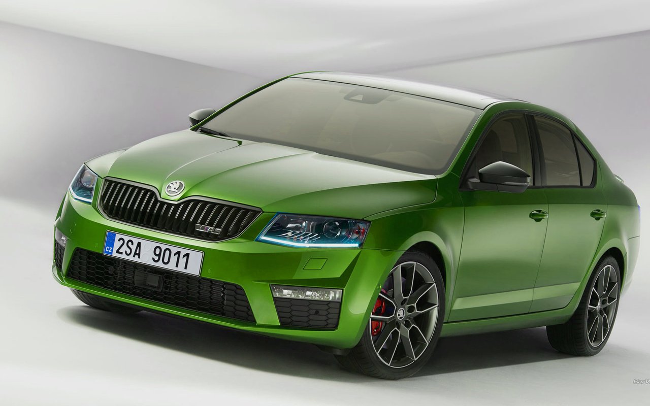 Обои зеленая, супер, skoda, green, super разрешение 1920x1080 Загрузить