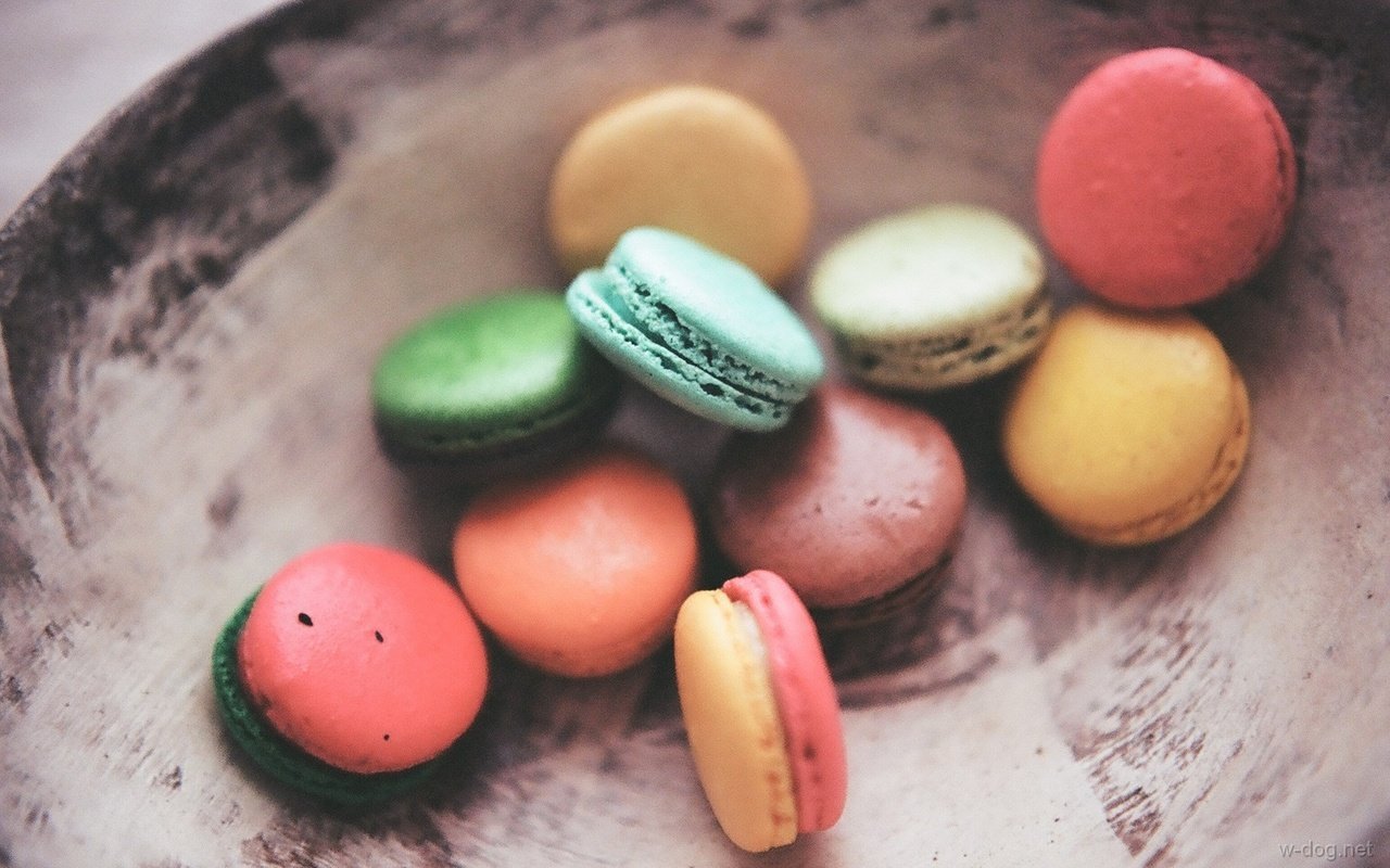 Обои разноцветные, сладость, печенье, макаруны, миндальное, colorful, the sweetness, cookies, macaroon, almond разрешение 1920x1200 Загрузить