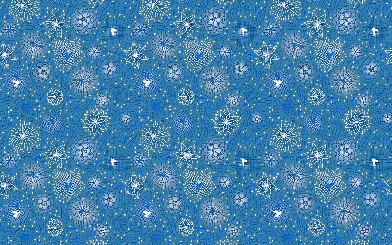 Обои цветы, линии, узор, голубой, flowers, line, pattern, blue разрешение 1920x1280 Загрузить