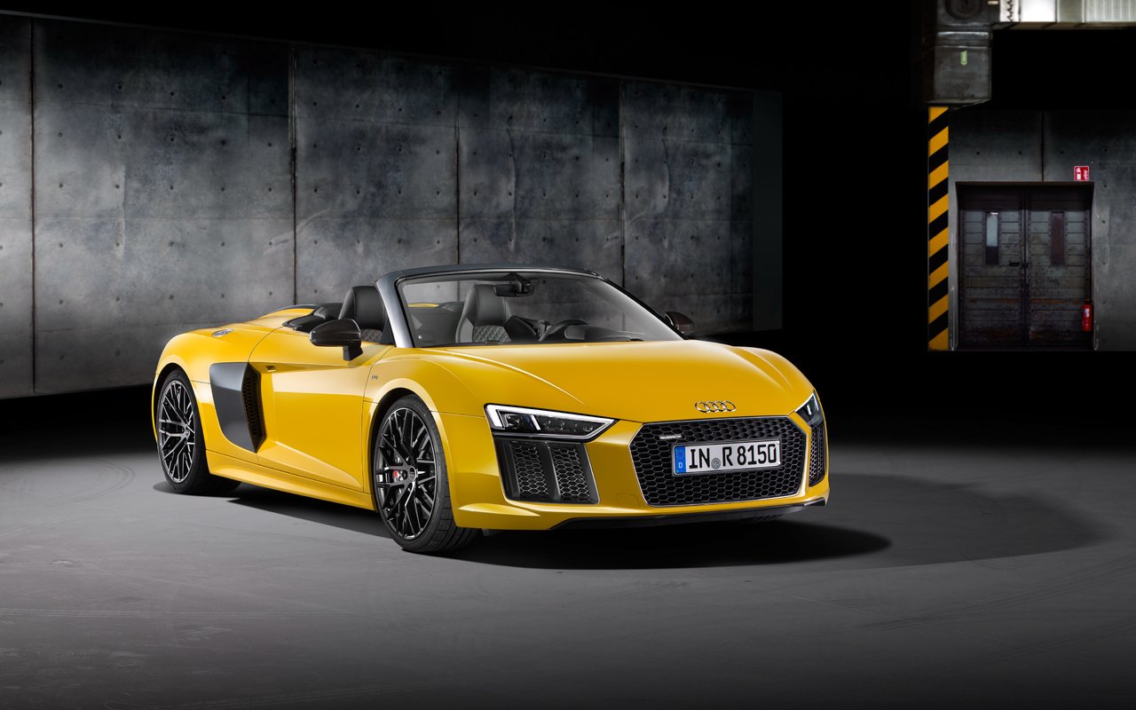 Обои желтый, ауди, spyder, yellow, audi разрешение 4096x2897 Загрузить