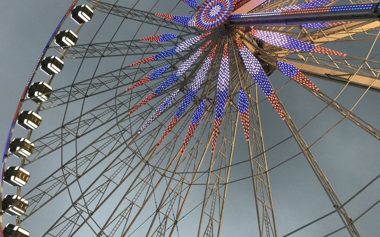 Обои колесо обозрения, аттракцион, чёртово колесо, ferris wheel, attraction разрешение 4032x3024 Загрузить