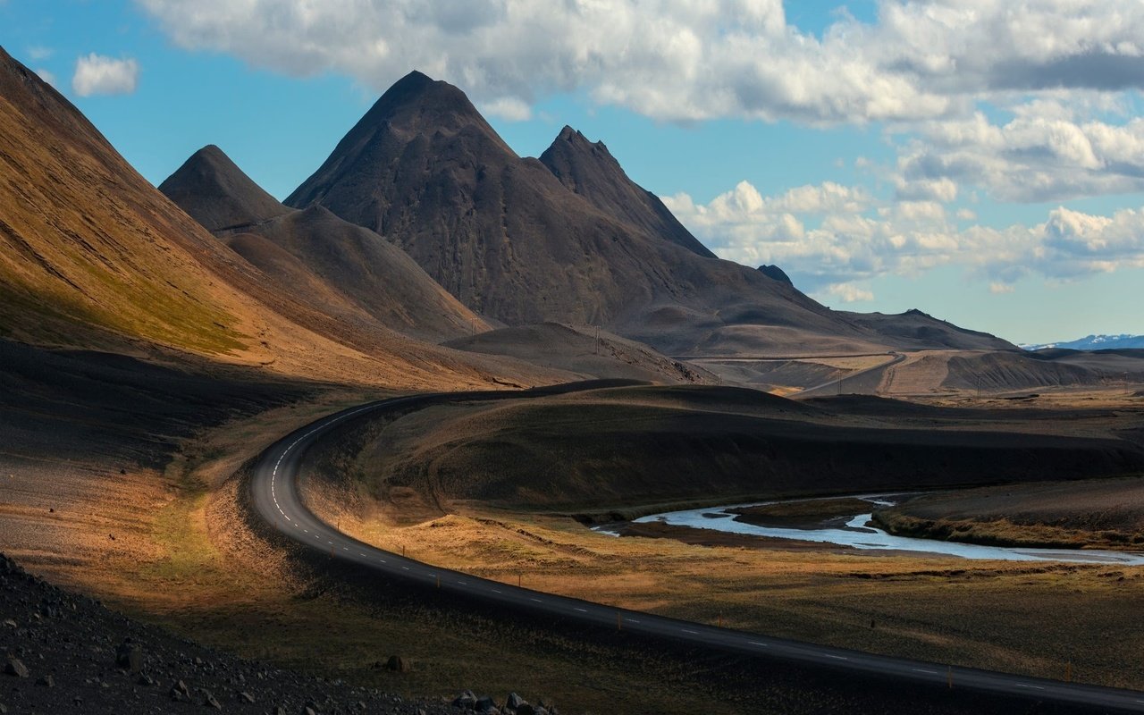 Обои дорога, горы, природа, пейзаж, road, mountains, nature, landscape разрешение 1920x1200 Загрузить