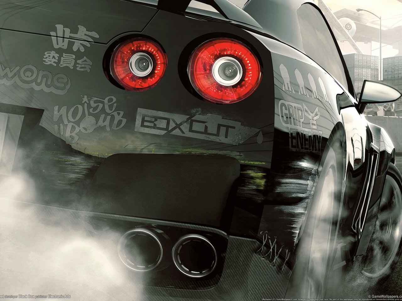 Обои скорость, трасса, prostreet, ниссан, фары, жажда скорости, speed, track, nissan, lights, need for speed разрешение 1920x1200 Загрузить