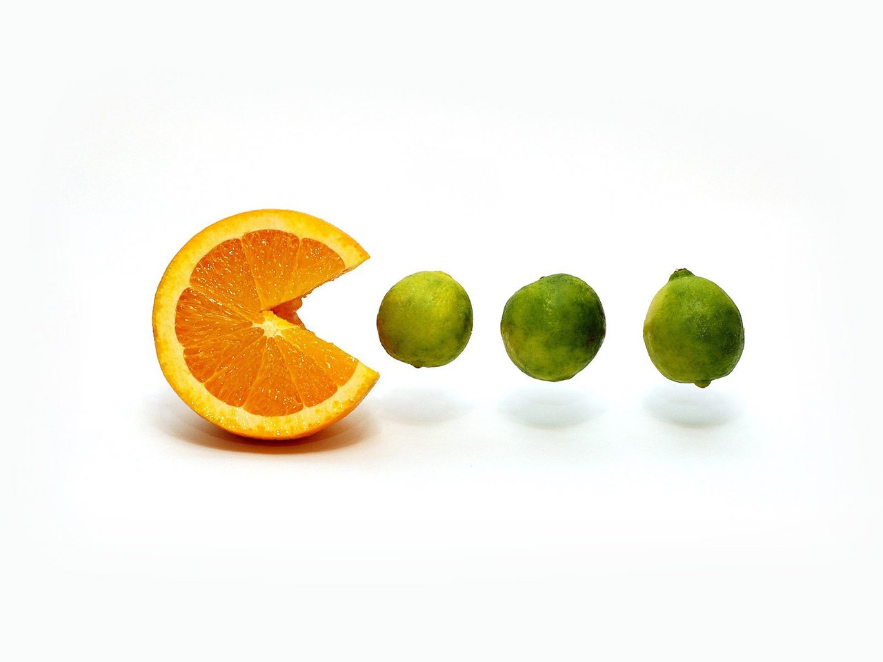 Обои апельсин, цитрусы, пакмен, orange, citrus, pakmen разрешение 1920x1200 Загрузить