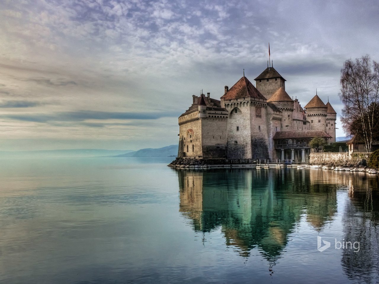 Обои замок, швейцария, архитектура, шильонский замок, bing, castle, switzerland, architecture, chillon castle разрешение 1920x1200 Загрузить