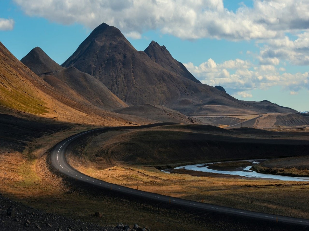 Обои дорога, горы, природа, пейзаж, road, mountains, nature, landscape разрешение 1920x1200 Загрузить