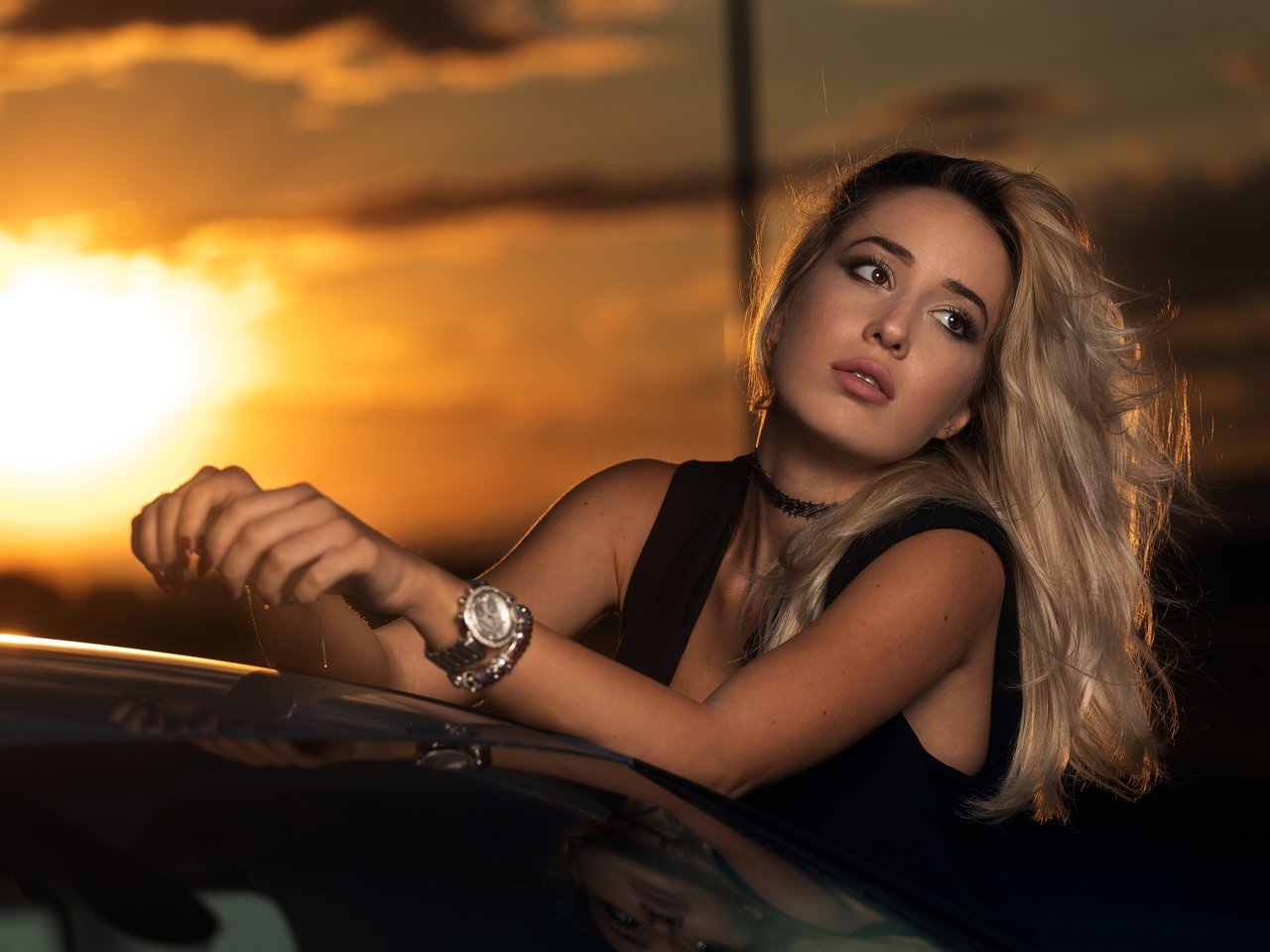 Обои закат, девушка, блондинка, взгляд, модель, волосы, лицо, daniel ceapa, sunset, girl, blonde, look, model, hair, face разрешение 2048x1365 Загрузить