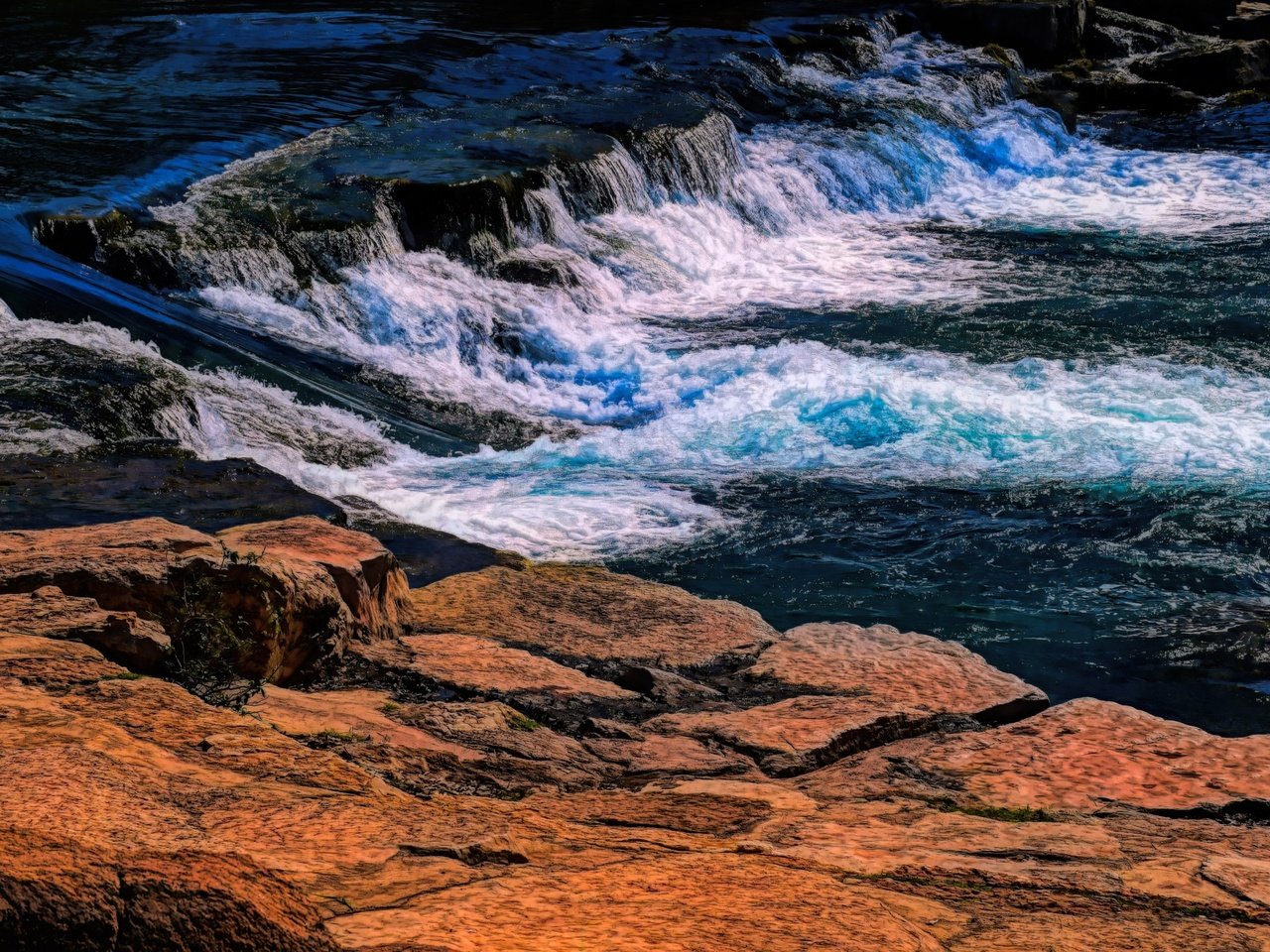 Обои река, скалы, поток, river, rocks, stream разрешение 3840x2160 Загрузить