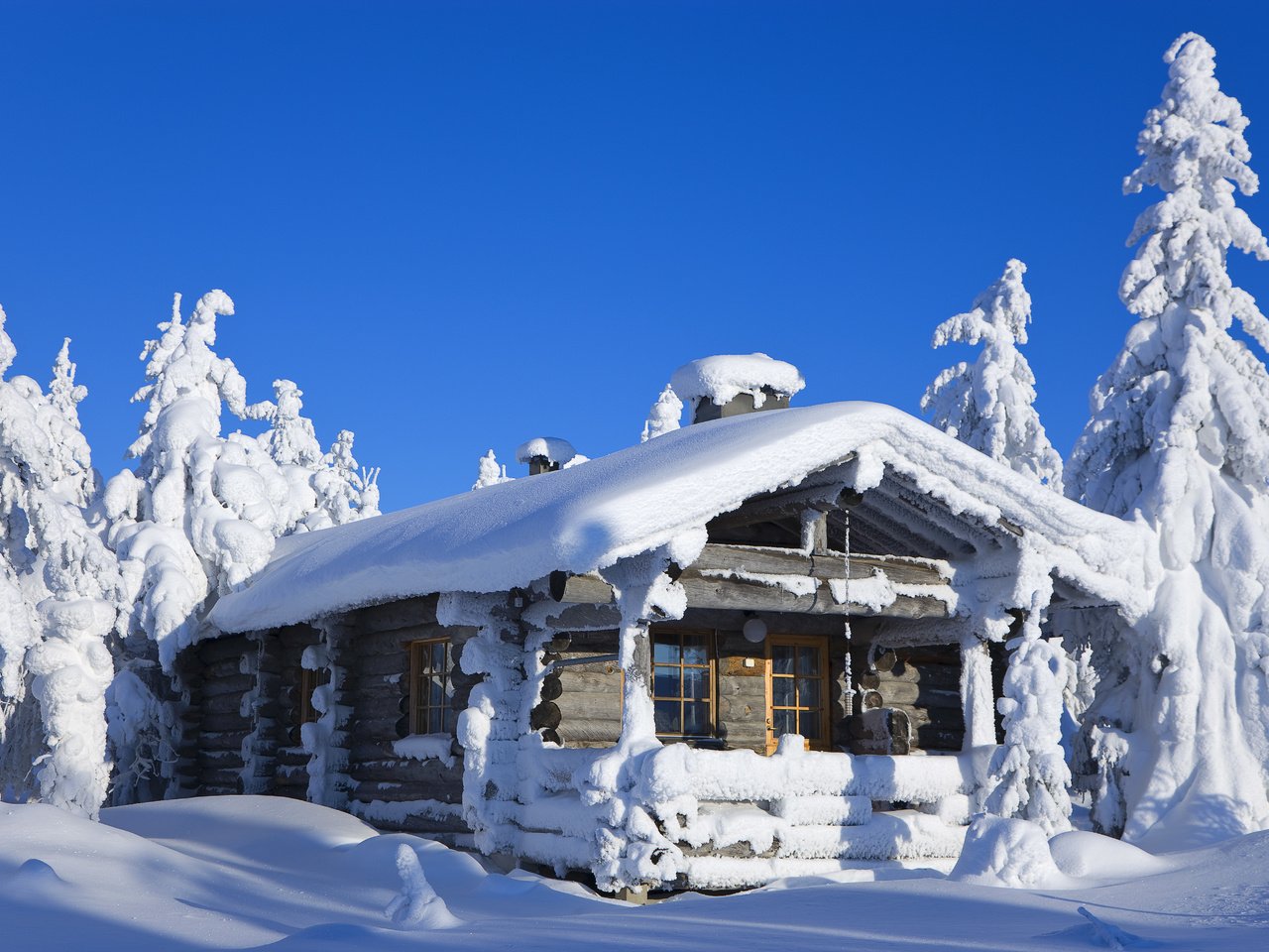 Обои зима, дом, зимний лес, winter, house, winter forest разрешение 5616x3745 Загрузить