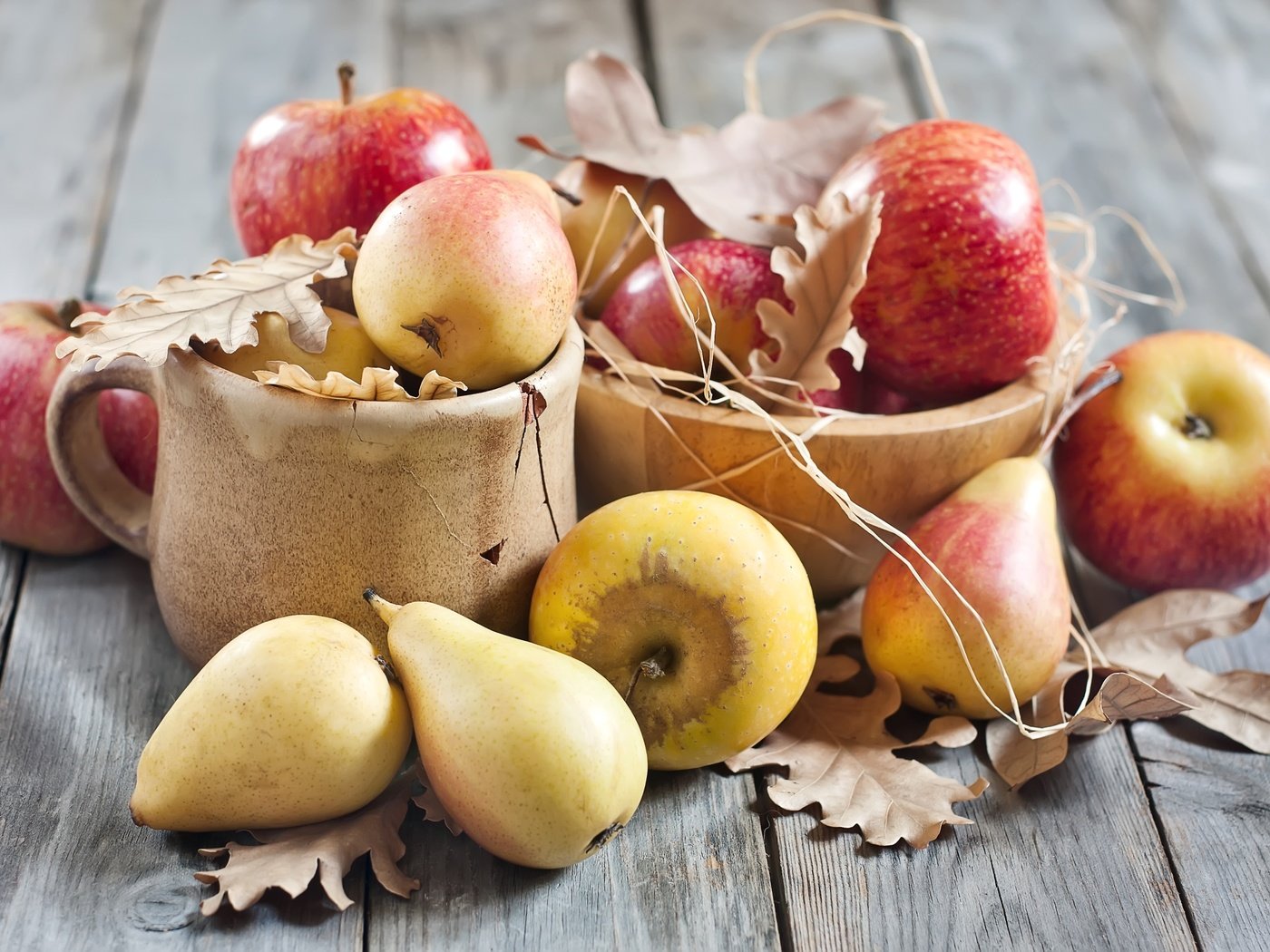 Обои фрукты, яблоки, груши, fruit, apples, pear разрешение 3000x2000 Загрузить