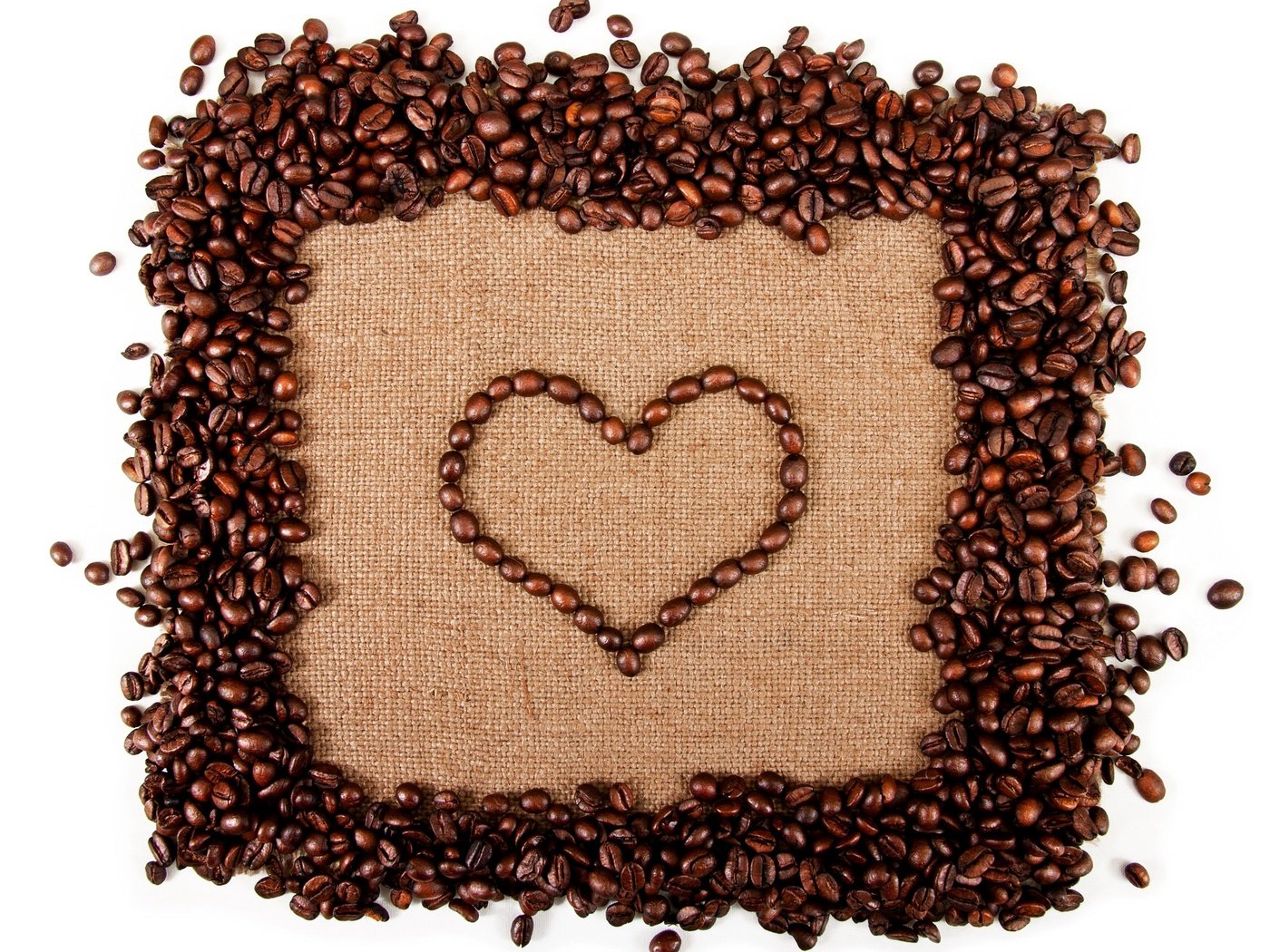 Обои зерна, кофе, сердце, сердечка, бобы, grain, coffee, heart, beans разрешение 2880x2237 Загрузить