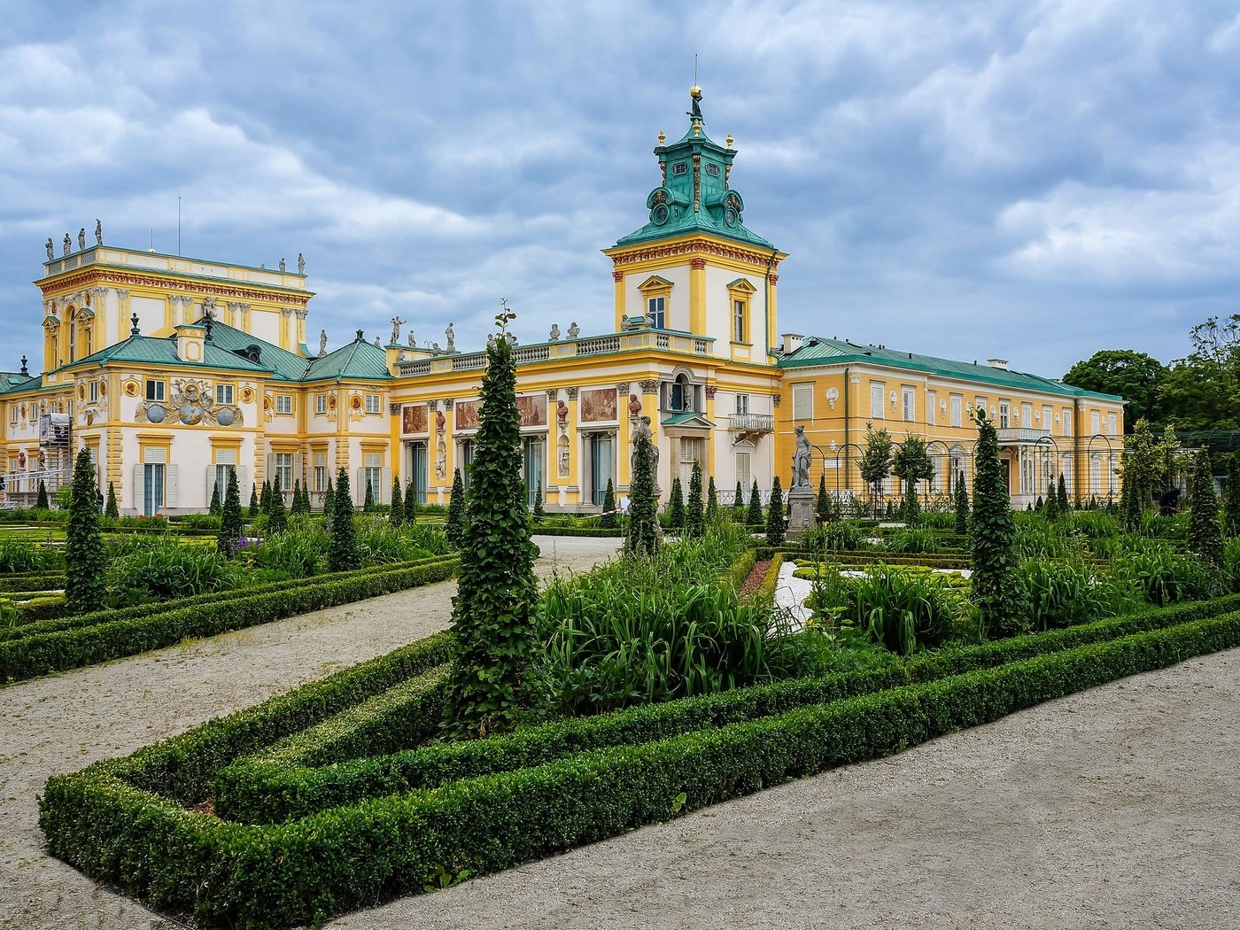 Обои сад, дворец, варшава, garden, palace, warsaw разрешение 2048x1361 Загрузить