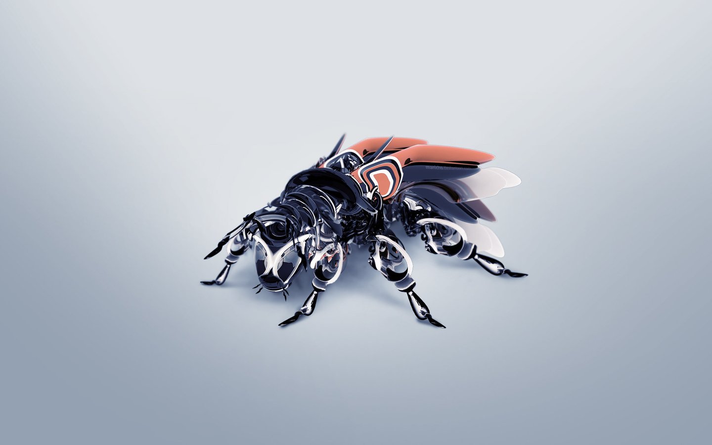 Обои жук, крылья, усики, 3д, beetle, wings, antennae, 3d разрешение 2560x1600 Загрузить