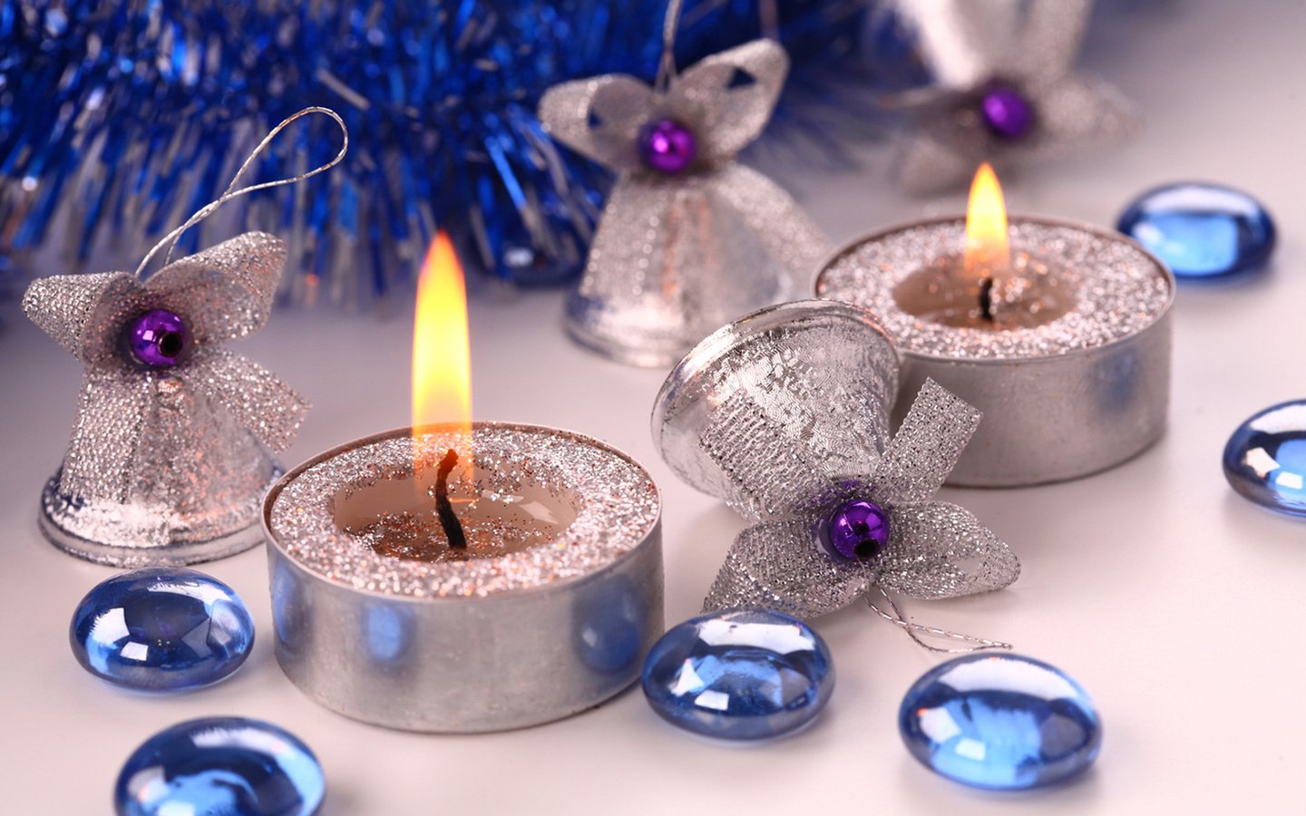 Обои свечи, новый год, с новым годом, candles, new year, happy new year разрешение 1920x1200 Загрузить
