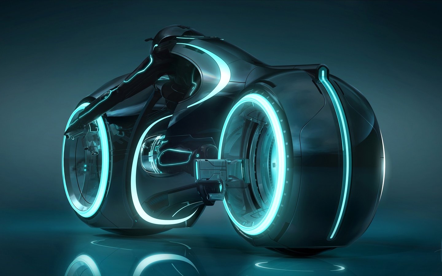 Обои неон, трон наследие, light cycle, neon, tron legacy разрешение 2588x1403 Загрузить