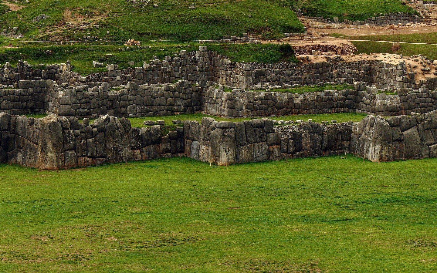 Обои перу, саксайуаман, куско, peru, sacsayhuaman, cusco разрешение 4000x1600 Загрузить