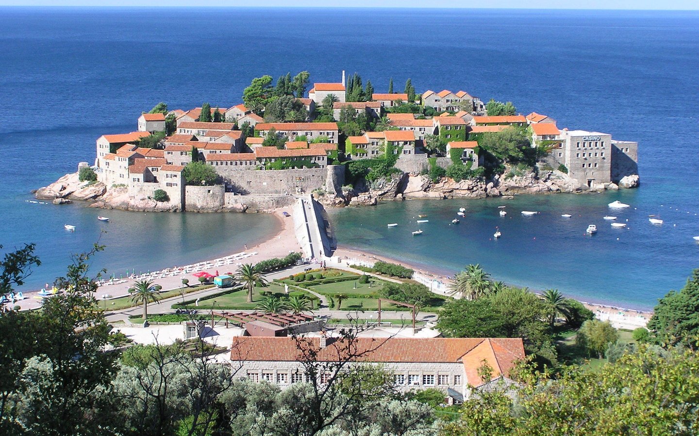 Обои остров, черногория, святой стефан, island, montenegro, saint stephen разрешение 2288x1712 Загрузить