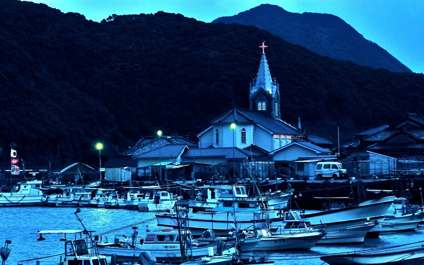 Обои лодки, япония, порт, boats, japan, port разрешение 2560x1600 Загрузить