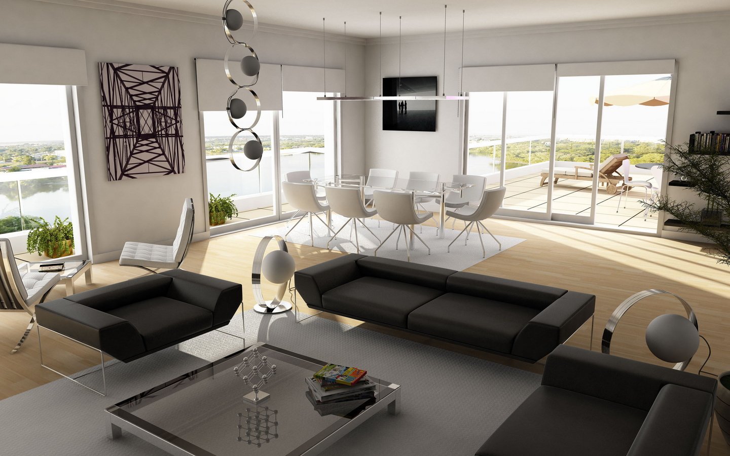 Обои интерьер, гостиная, interior, living room разрешение 3000x2250 Загрузить